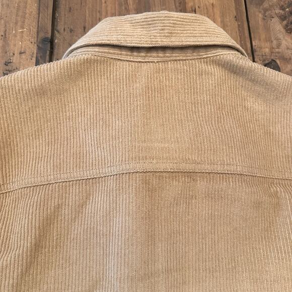 BUFFALO David Bitton Jeremias Corduroy Shacket Mens Size XL Tan Button Up Shirt - Picture 13 of 16